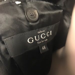 Gucci employee uniform sport coat blazer 48 black